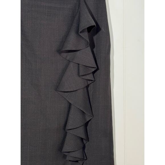 Isabella Suits · Black Ruffle Midi Skirt · Size 12 · Career · Coquette Aesthetic - Picture 3 of 8